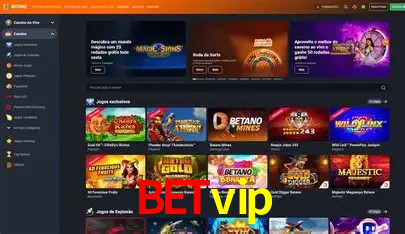 Jackpots e promoções na Betvip